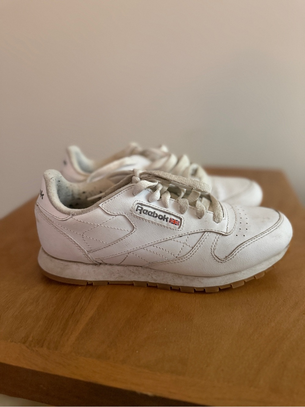 Reebok Kids Classic Sneakers in White and Gum